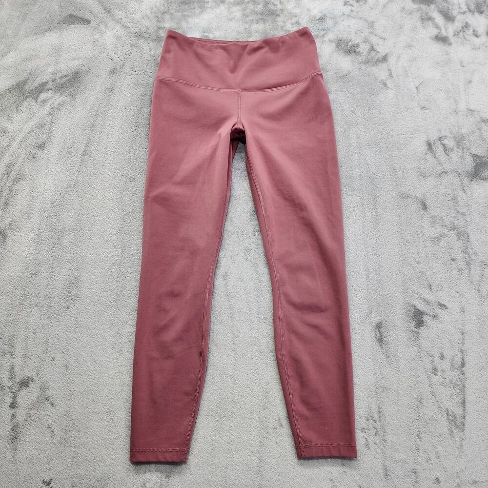 Yogalicious LUX‎ Leggings Womens S Dusty Pink High Rise Ankle Workout Gym Yoga